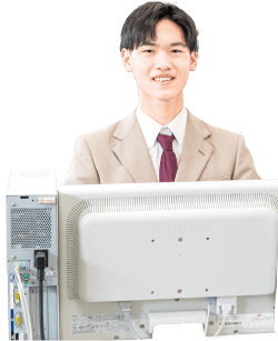 情報ビジネス科2年 都々木 雄斗さん（三重中出身）